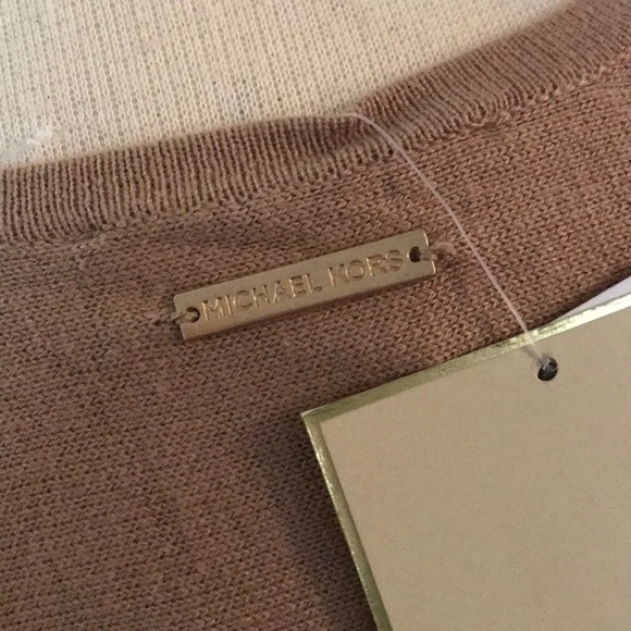 NWT Michael Kors Dark Camel poncho size PS - Picture 5 of 5